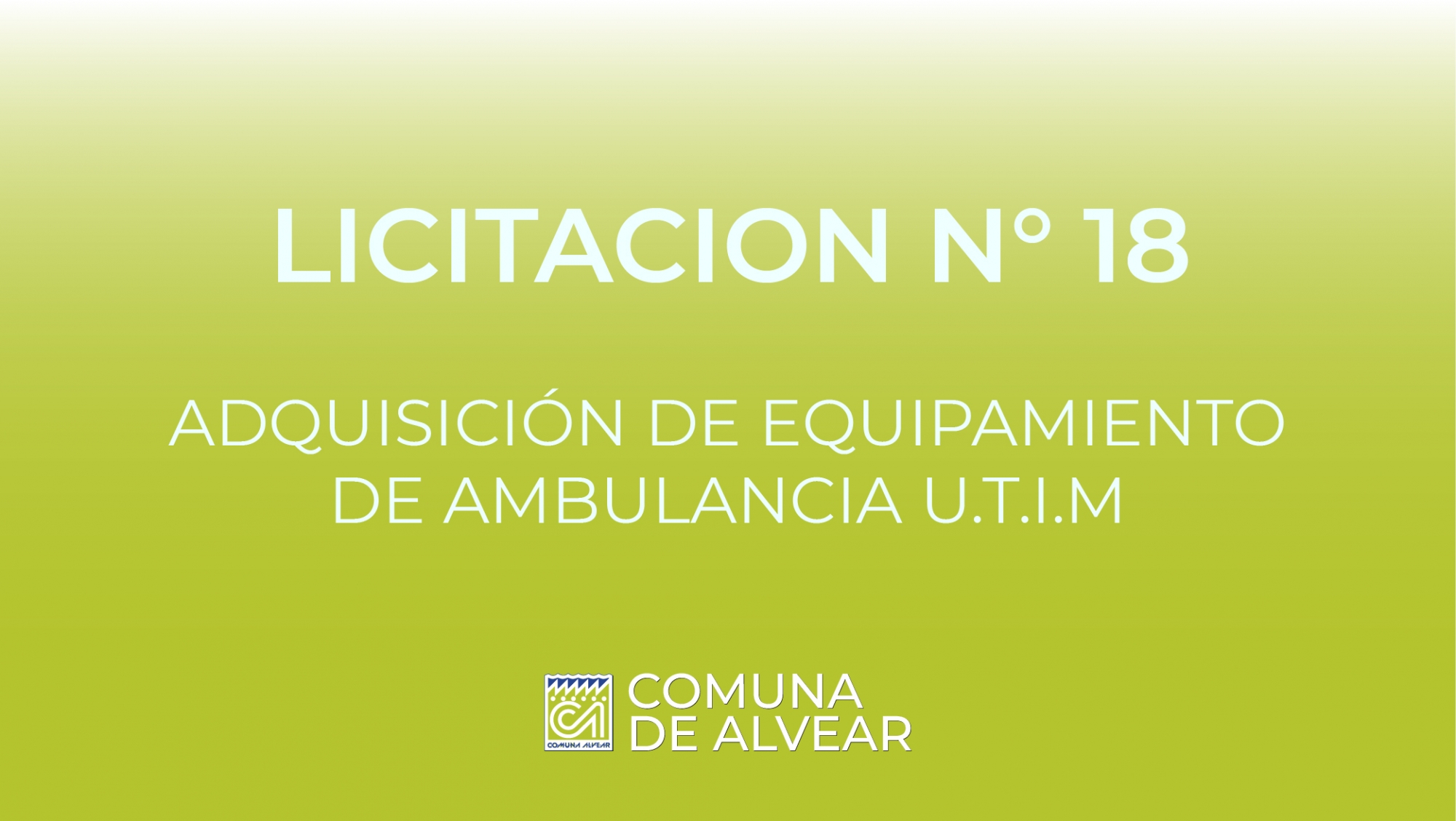 ADQUISICIÓN DE EQUIPAMIENTO DE AMBULANCIA U.T.I.M