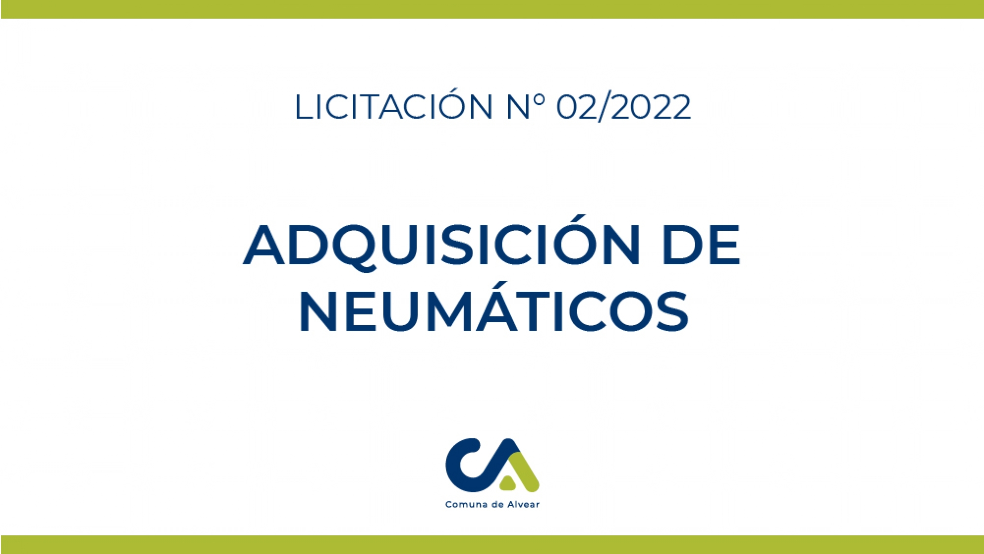 ADQUISICIÓN DE NEUMÁTICOS