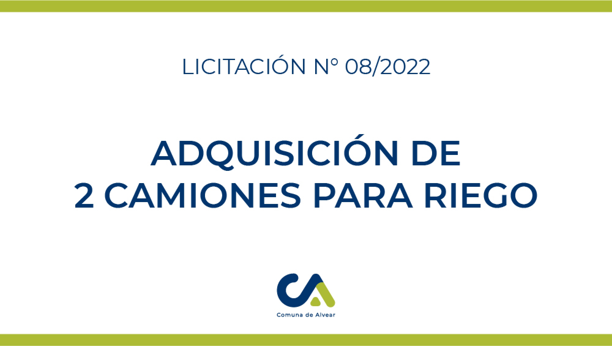 LICITACIÓN PÚBLICA Nº 08/22 (2do llamado