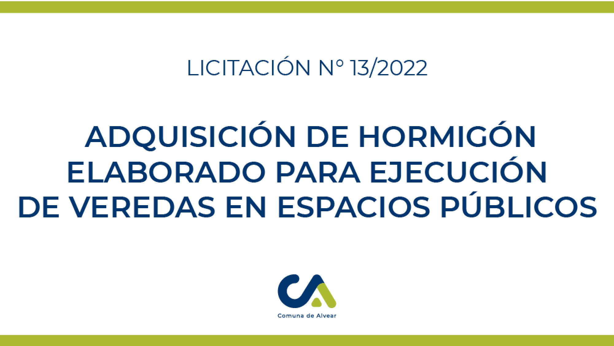 LICITACIÓN PÚBLICA Nº 13/22