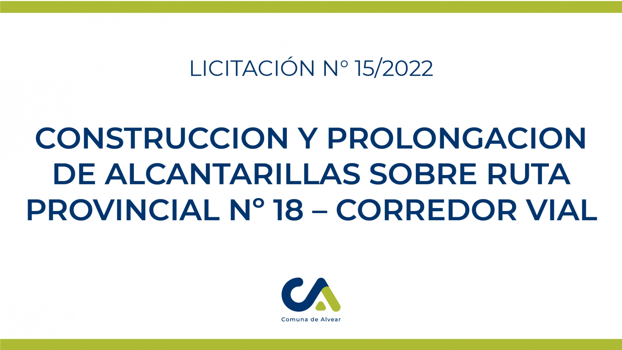 LICITACIÓN PÚBLICA Nº 15/22