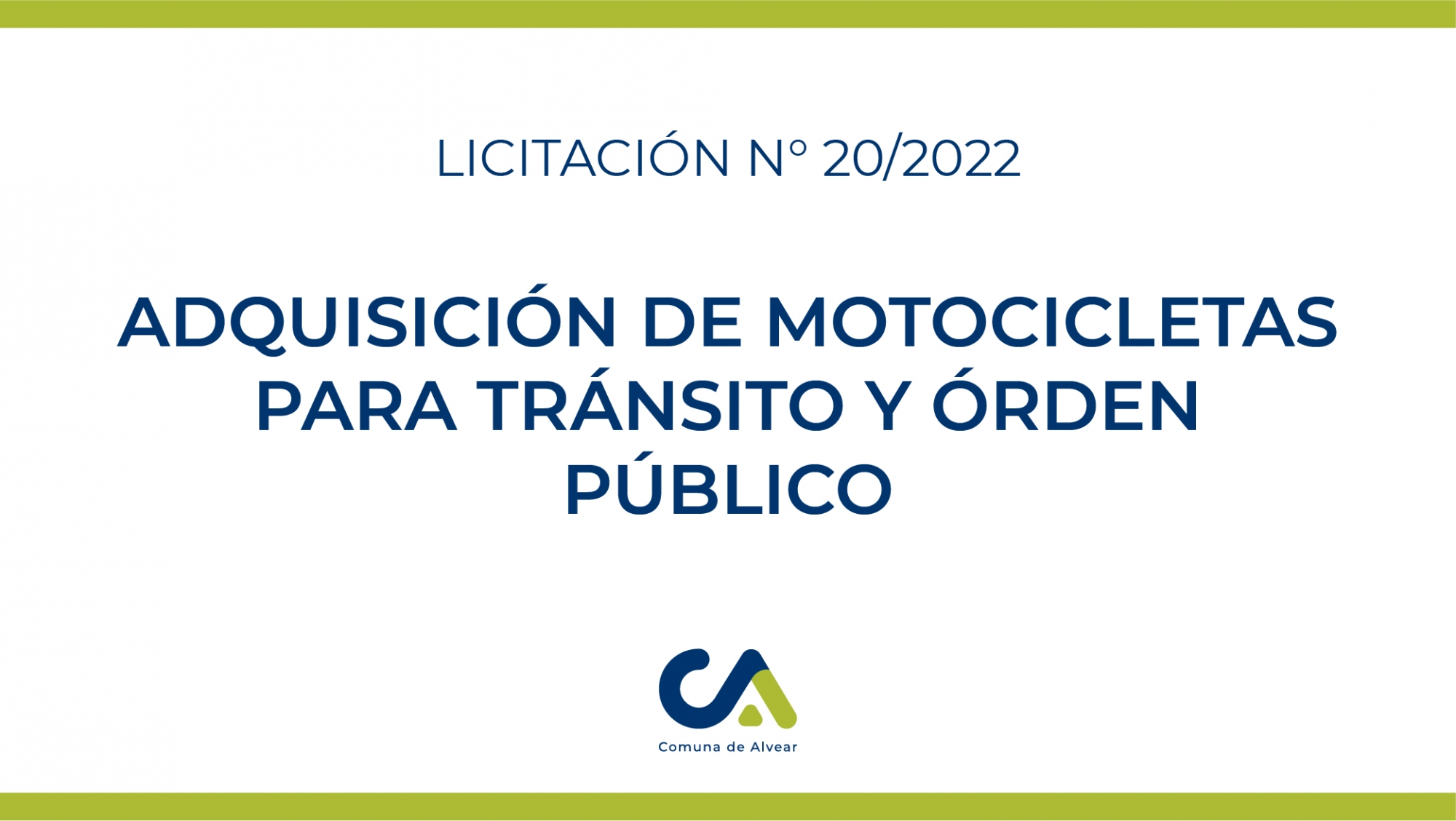 LICITACIÓN PÚBLICA Nº 20/2022