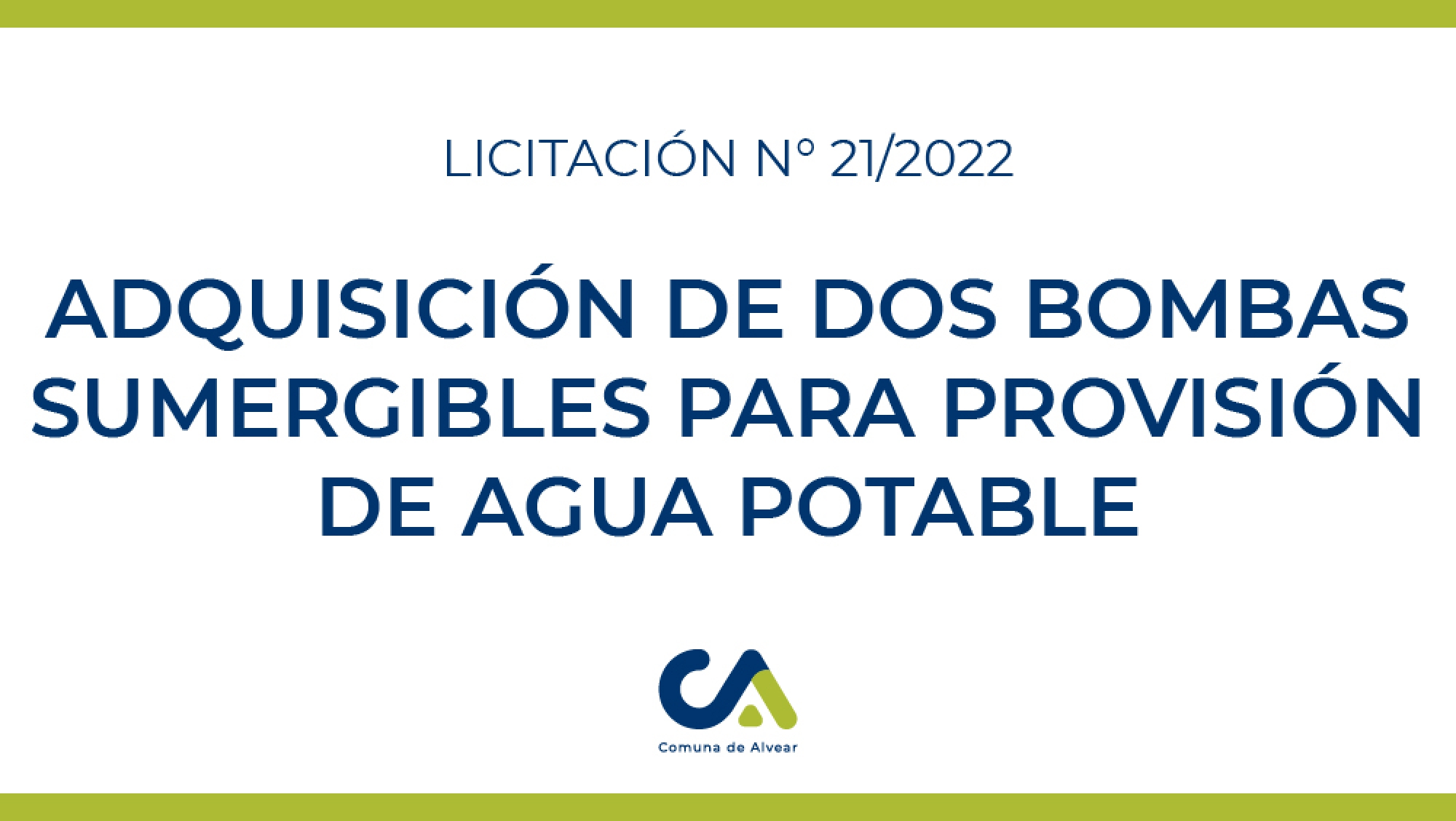 LICITACIOÓN PÚBLICA N° 21/22