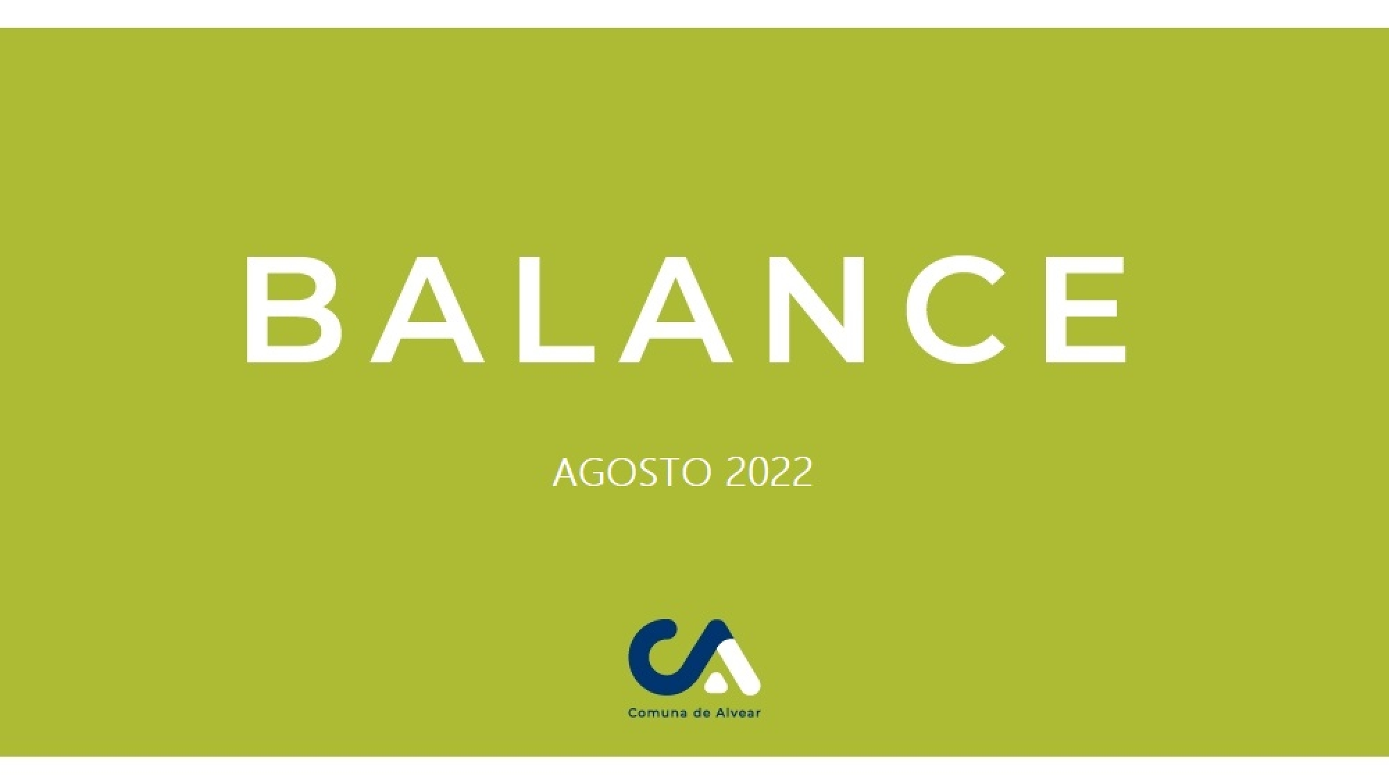 BALANCE AGOSTO 2022