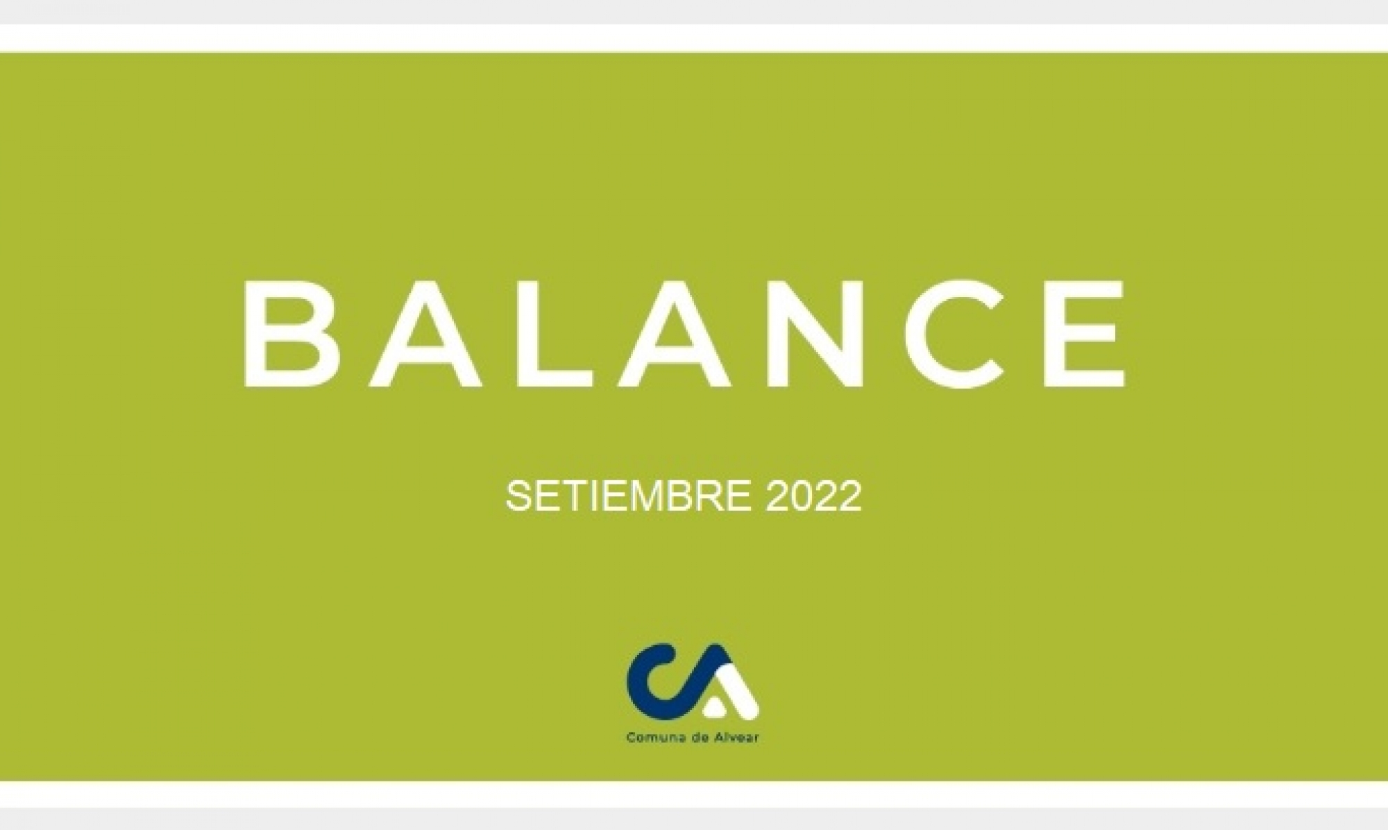 BALANCE SETIEMBRE 2022