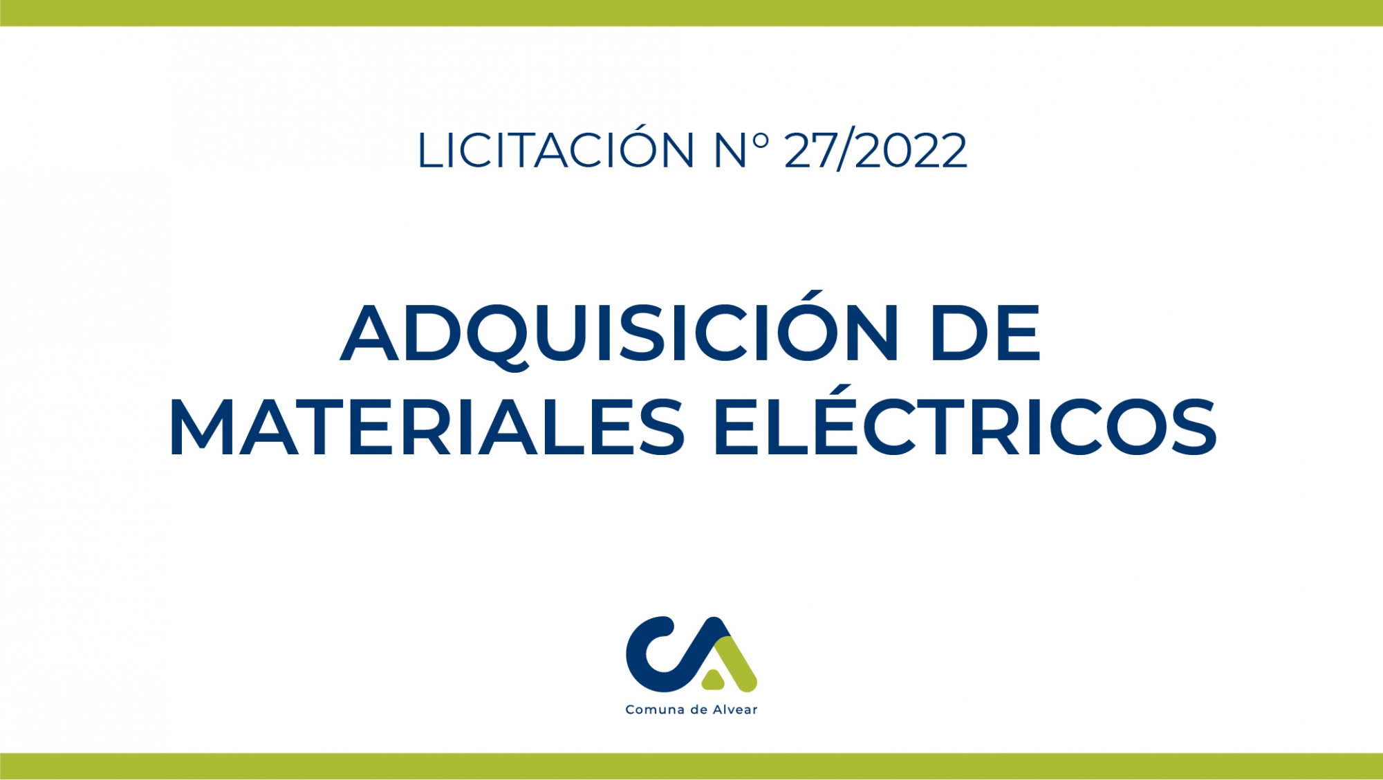 LICITACIÓN PÚBLICA Nº 27/2022