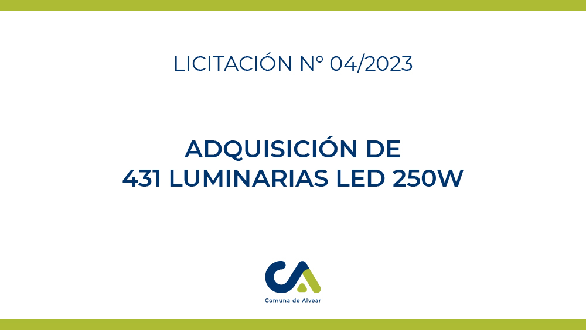 LICITACIOÓN PÚBLICA N° 04/23