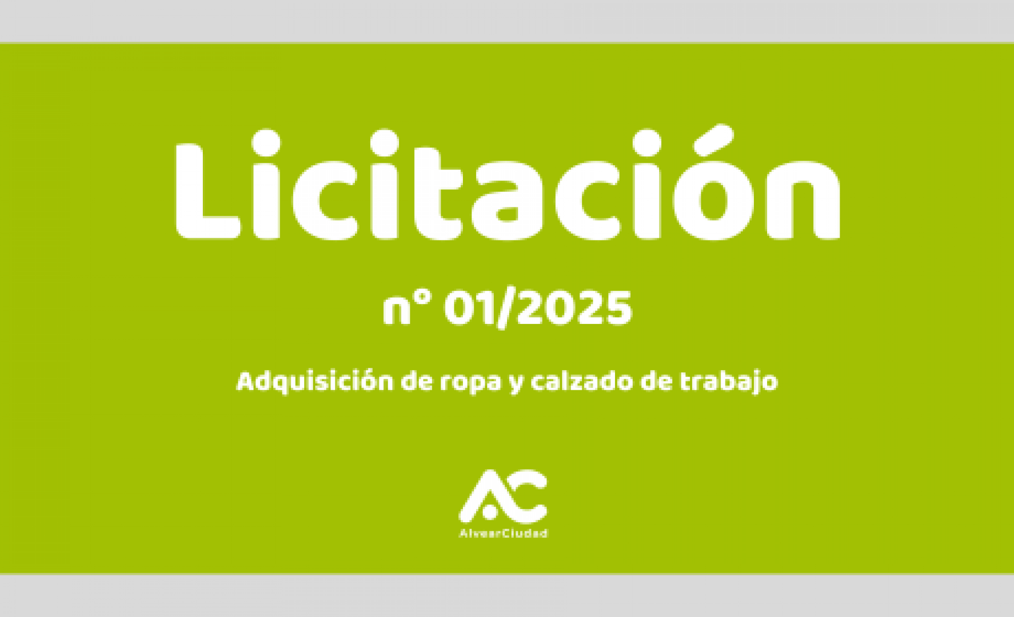 LICITACION 01/2025