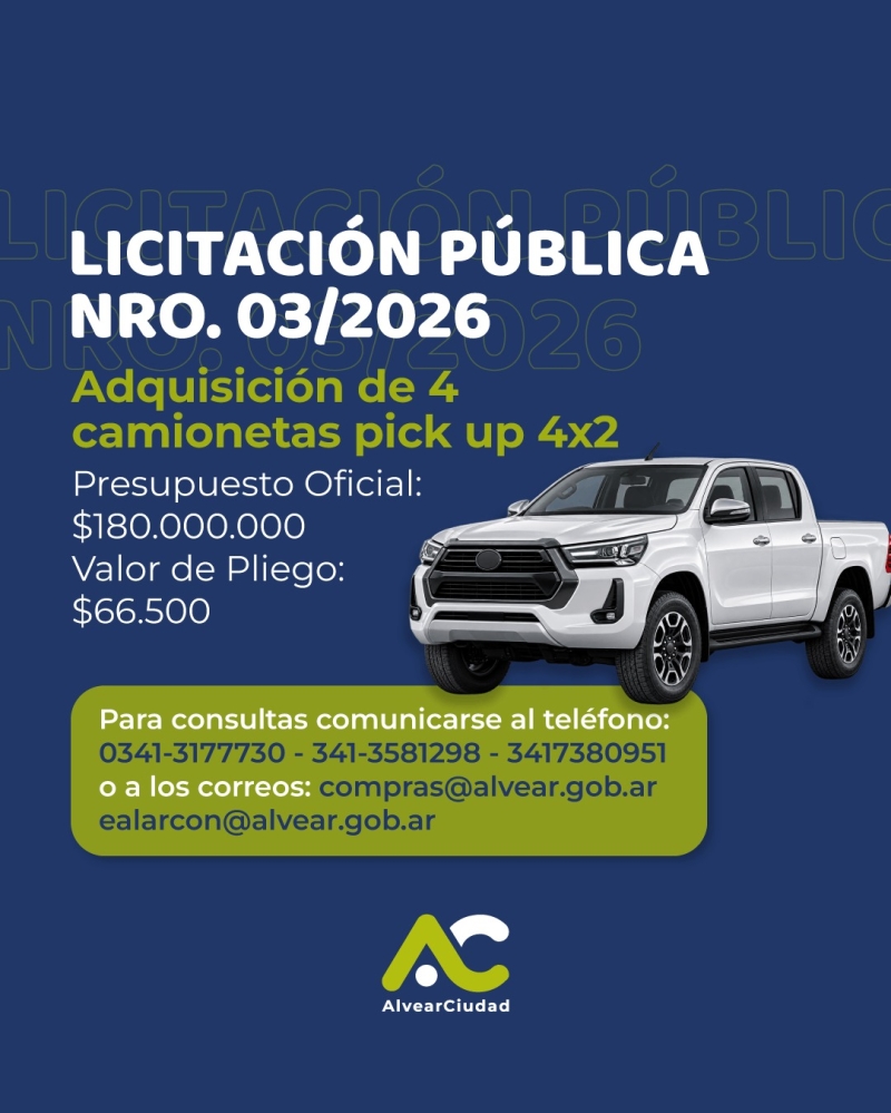 LICITACIÓN PÚBLICA N° 03/2026