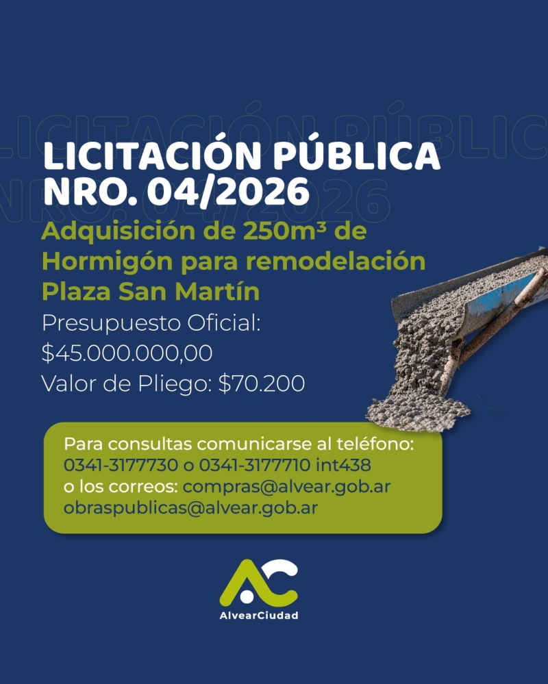 LICITACIÓN PÚBLICA N° 04/2026